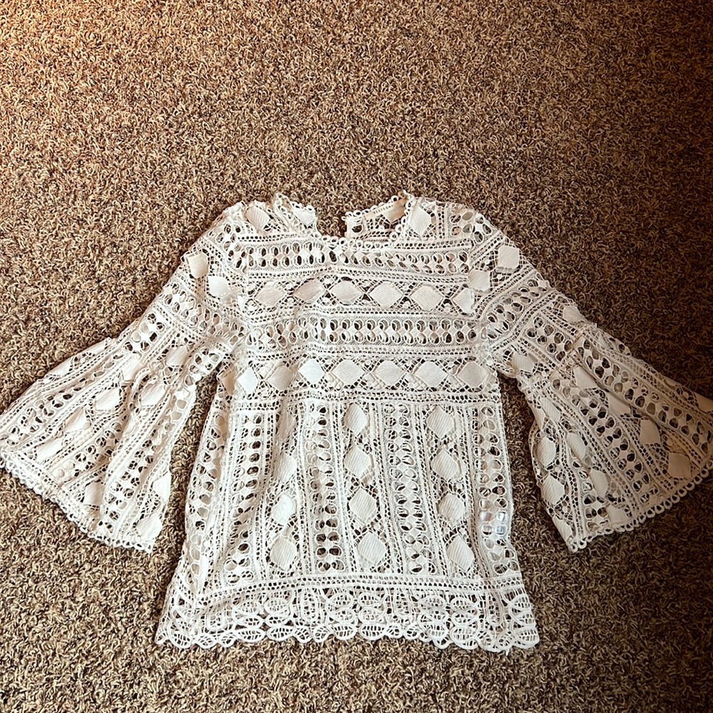 Ellison Off white Lace Top